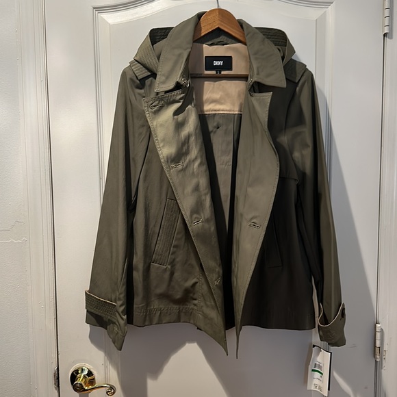 DKNY brand new with tags Spring/Fall jacket. Can be used as a rain jacket. - Picture 4 of 4